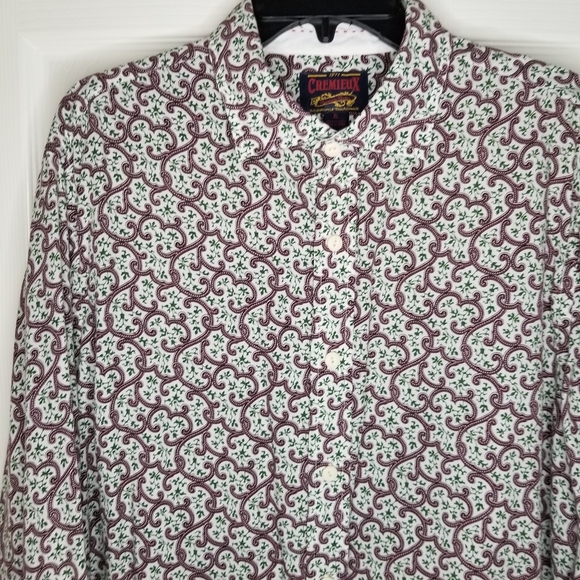Cremieux Premium‎ Denim Abstract  Pattern Long Sleeve Shirt Size: XL - Picture 1 of 10